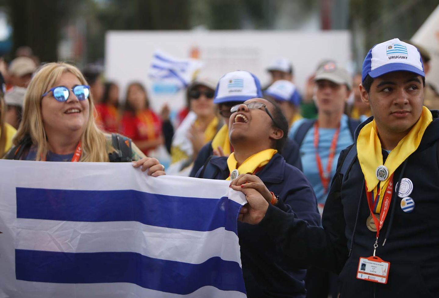 Las delegaciones así celebraron en las Olimpiadas Fides 2019.